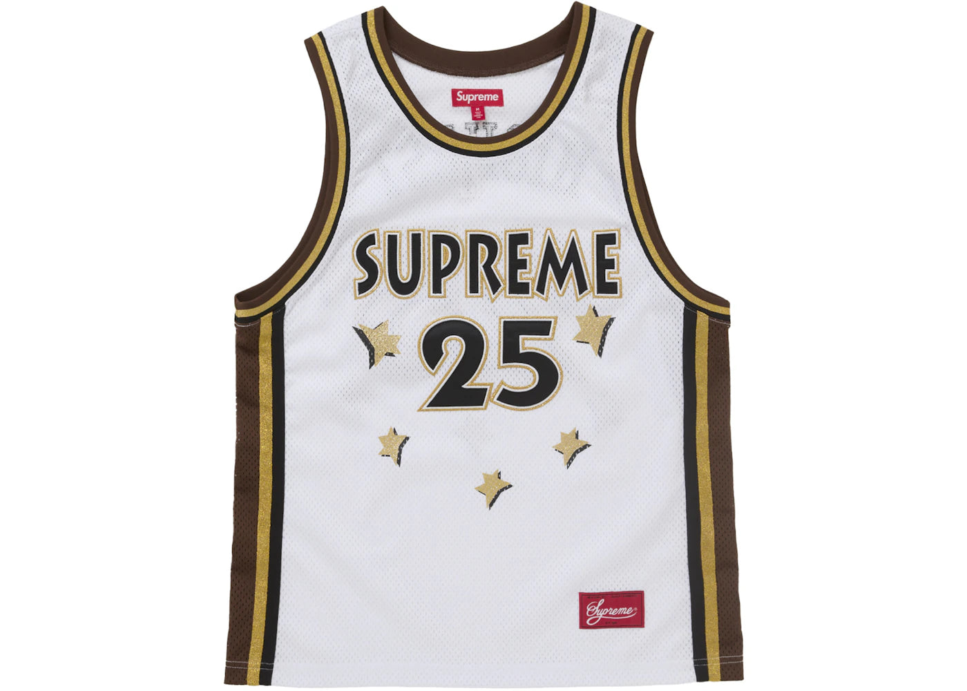Maillot de basketball Supreme All Star (SS25) - Blanc