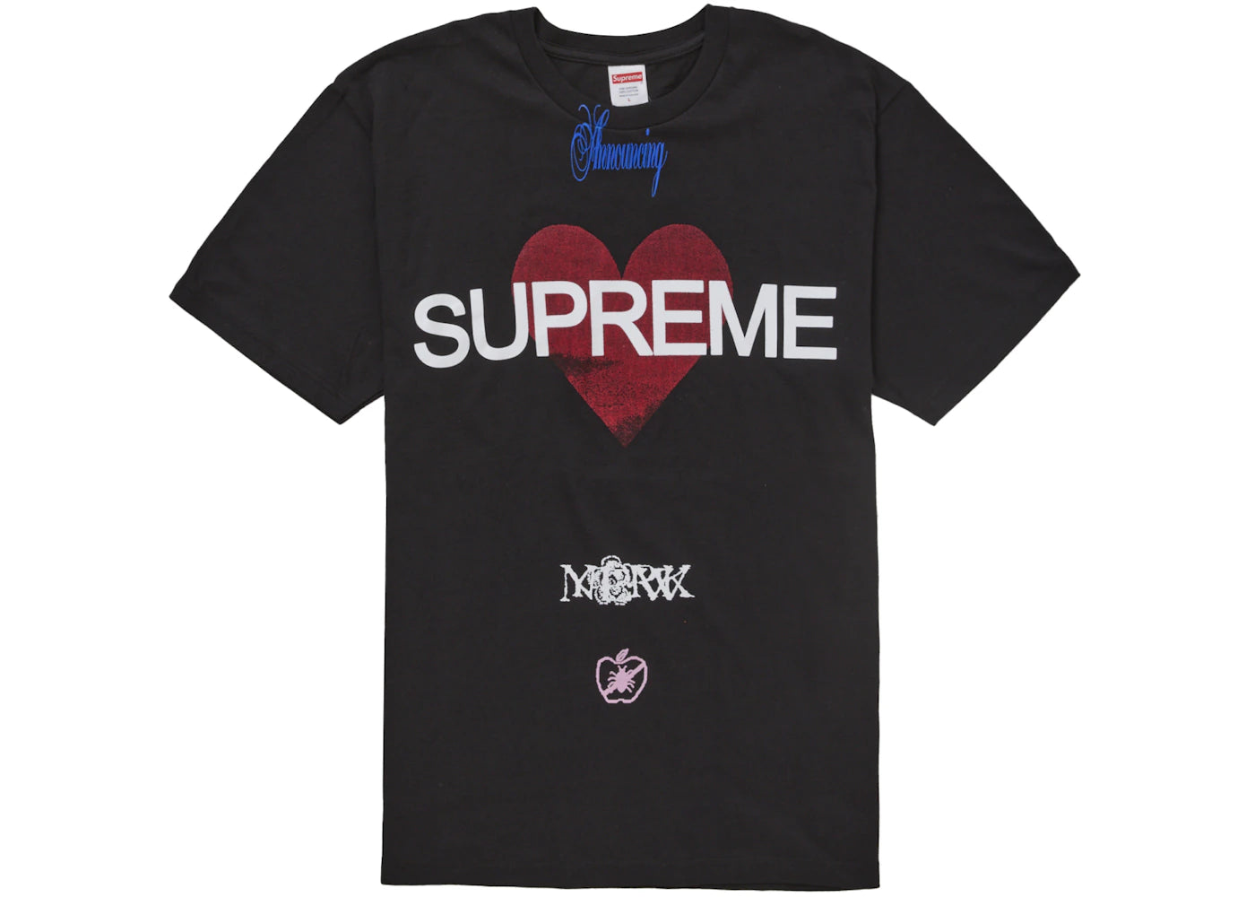 Supreme Announcing Tee-Black