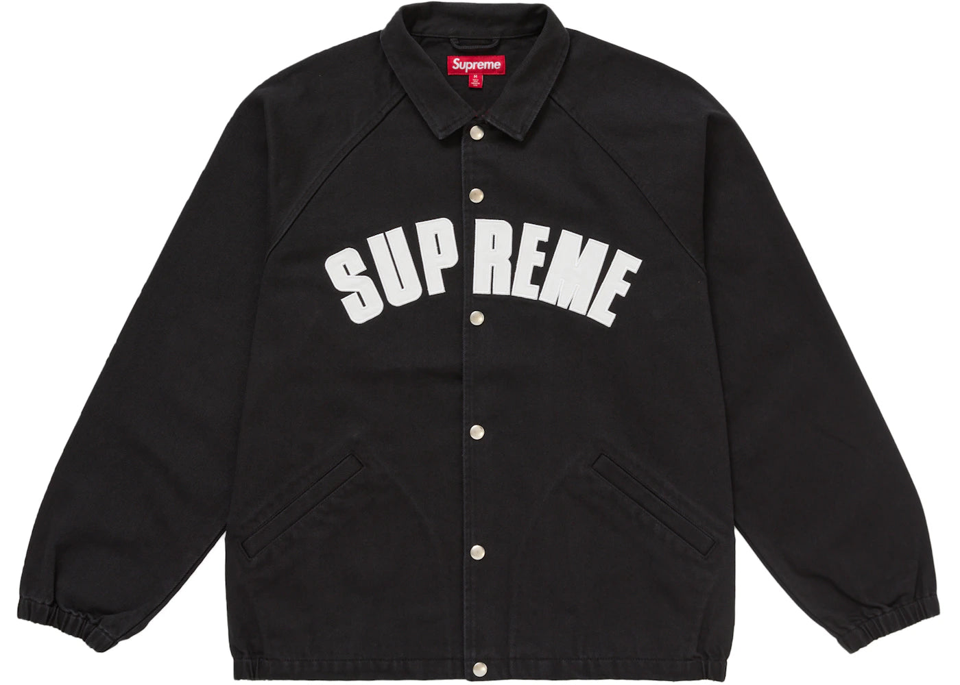 Supreme Arc Denim Coaches Jacket (SS25)-Black