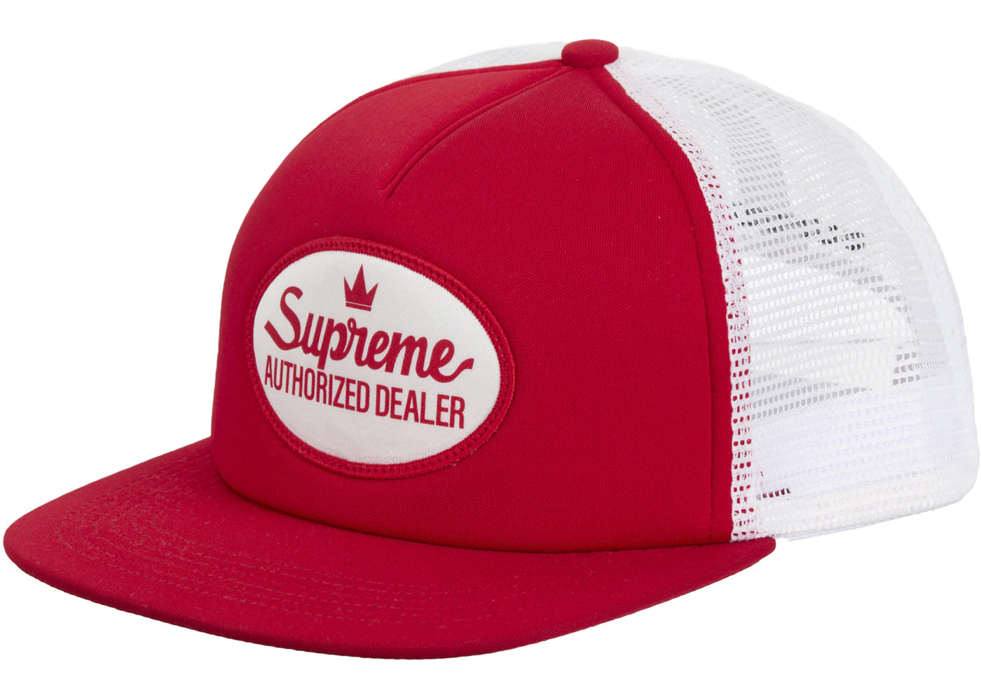 Supreme Authorized Mesh Back 5-Panel (SS25)-Red