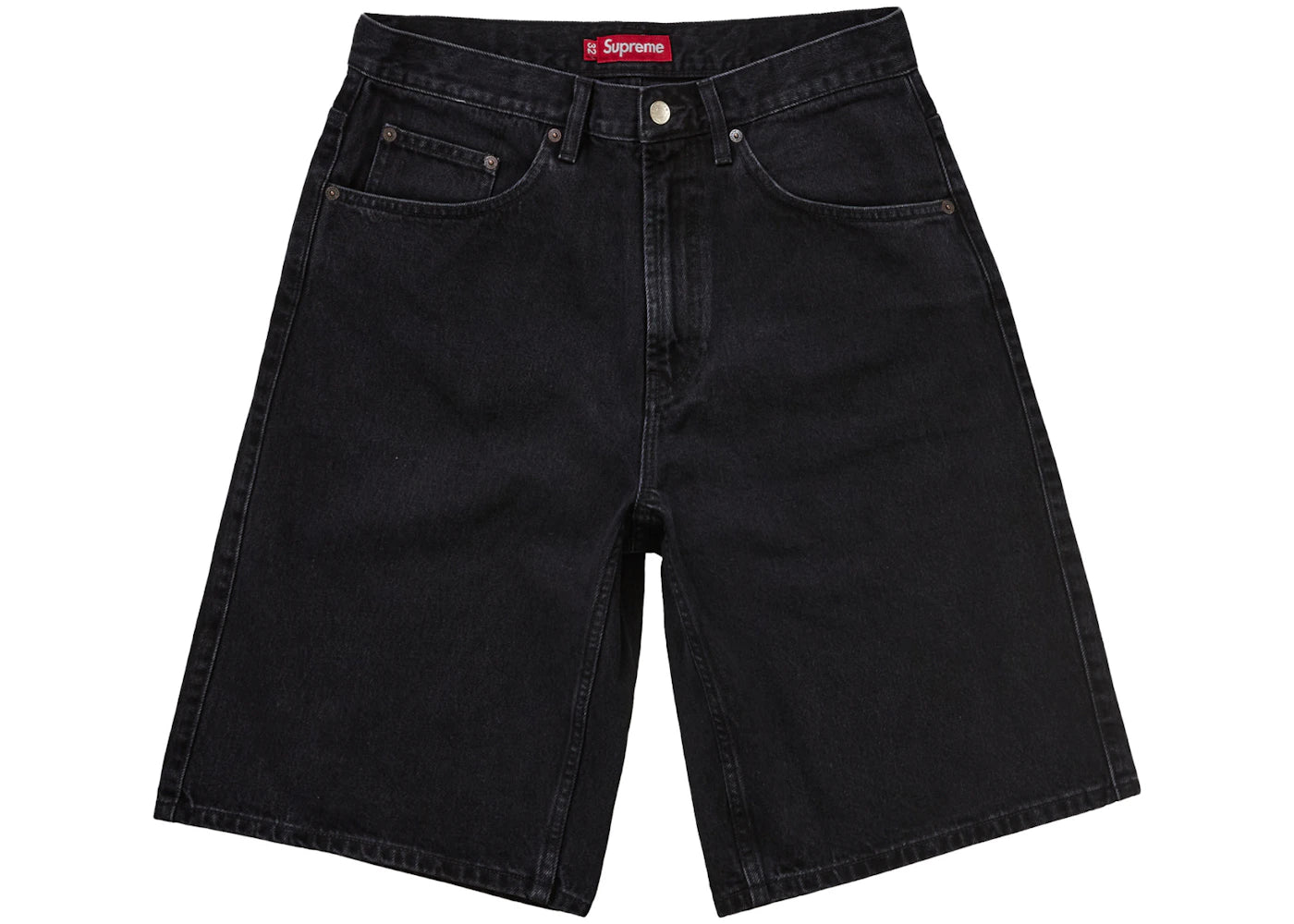 Short en jean baggy noir Supreme