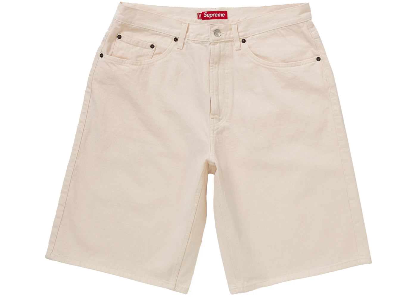 Short en jean baggy Supreme - Naturel