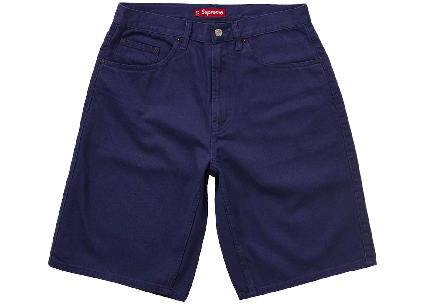 Short en jean baggy Supreme bleu marine