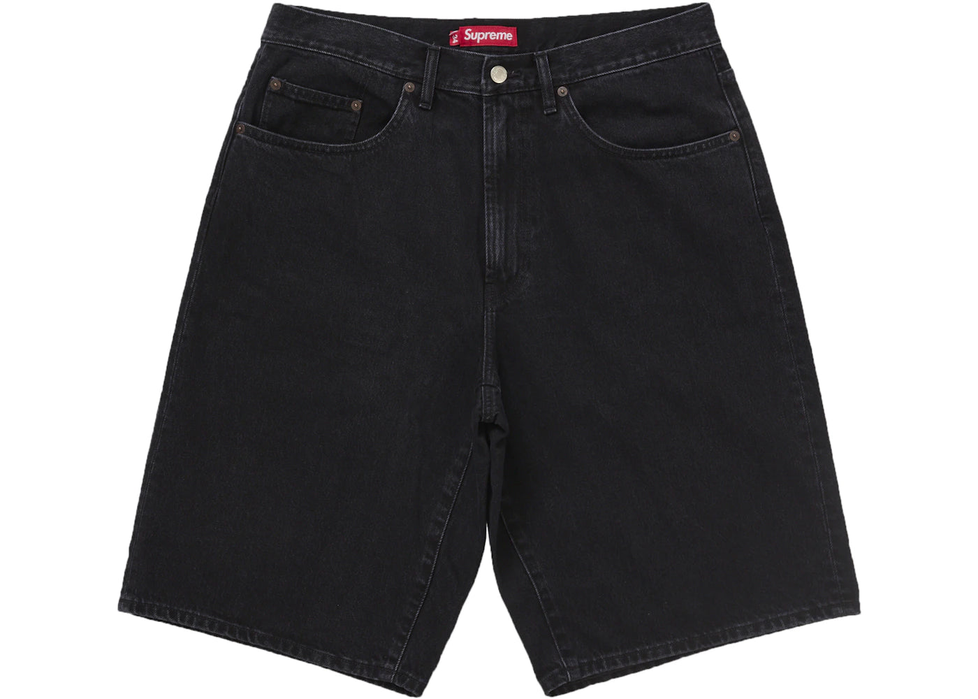 Short en jean baggy Supreme (SS25) - Noir