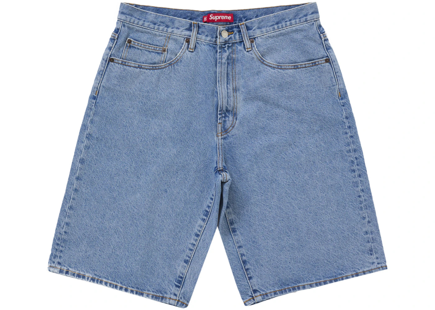 Supreme Baggy Denim Short (SS25)-Blue Indigo