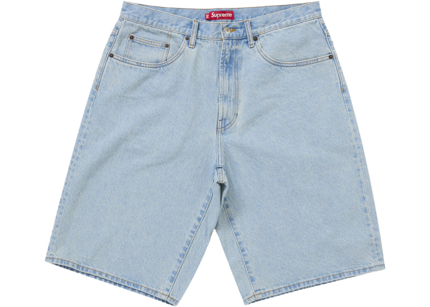 Supreme Baggy Denim Short (SS25)-Light Indigo