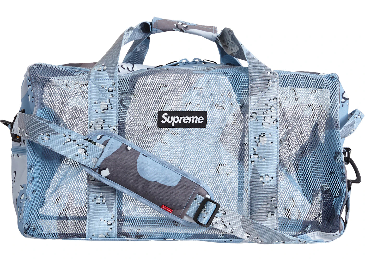 Supreme Big Duffle Bag (SS20)-Blue Chocolate Chip Camo