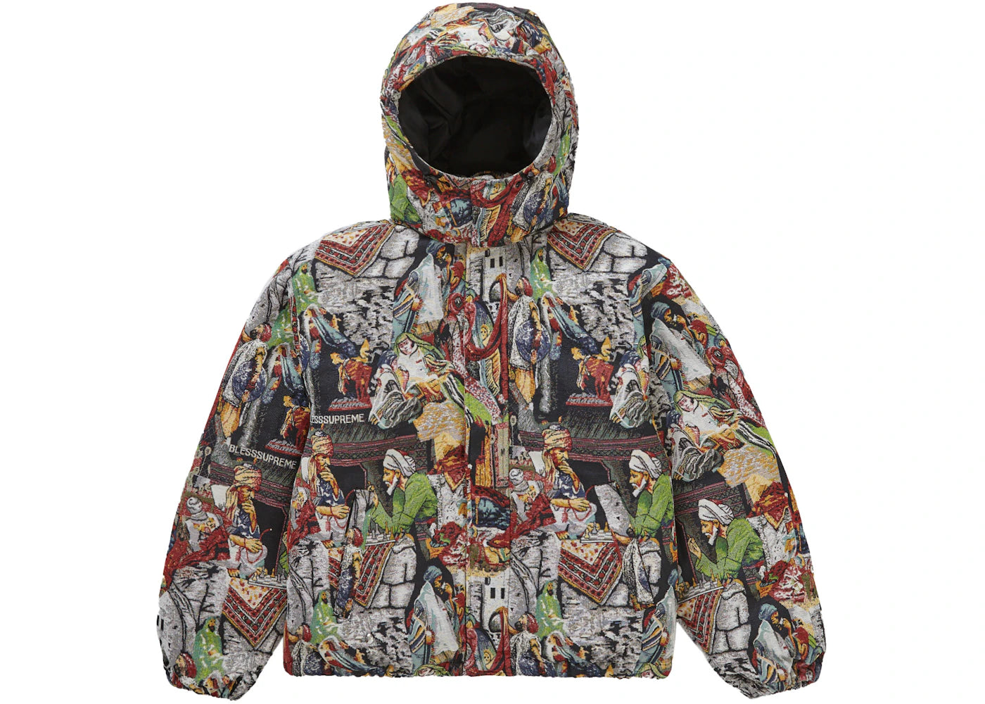 Supreme Bless Tapestry Down Puffer Jacket-Multicolor