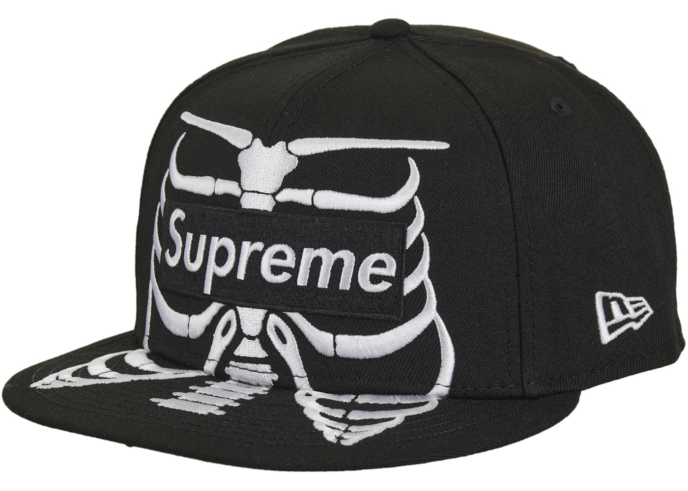 Supreme Bones Box Logo New Era 59Fifty Cap-Black