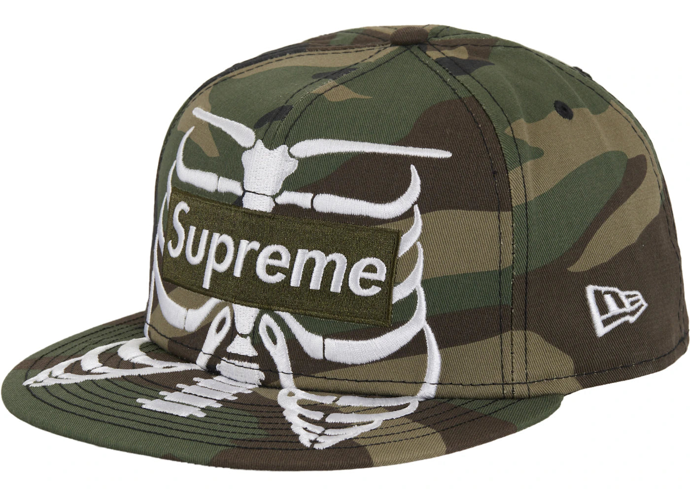 Supreme Bones Box Logo New Era 59Fifty Cap-Camo
