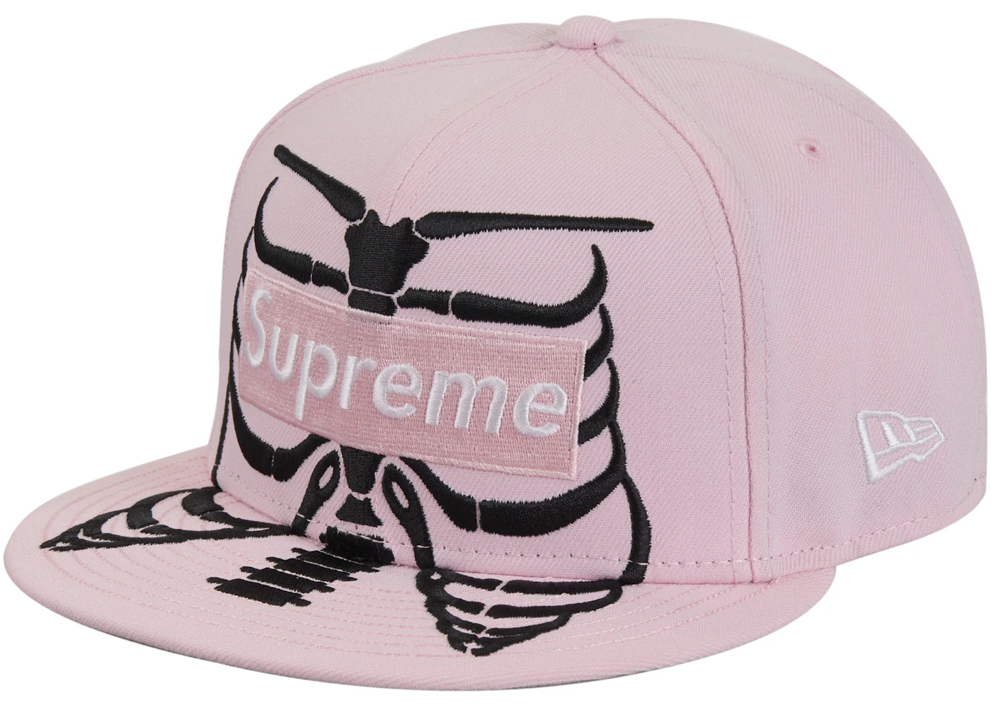 Supreme Bones Box Logo New Era 59Fifty Cap-Pink
