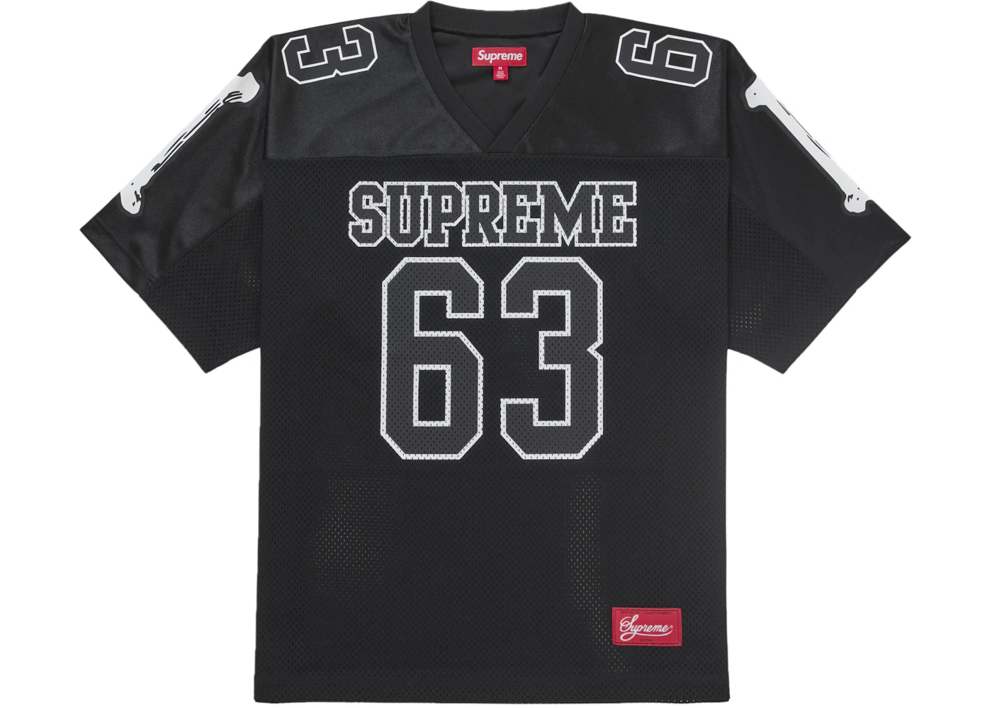 Supreme Bones Football Jersey-Black