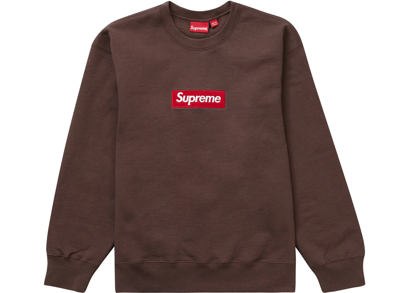 Supreme Box Logo Crewneck (FW22)-Brown