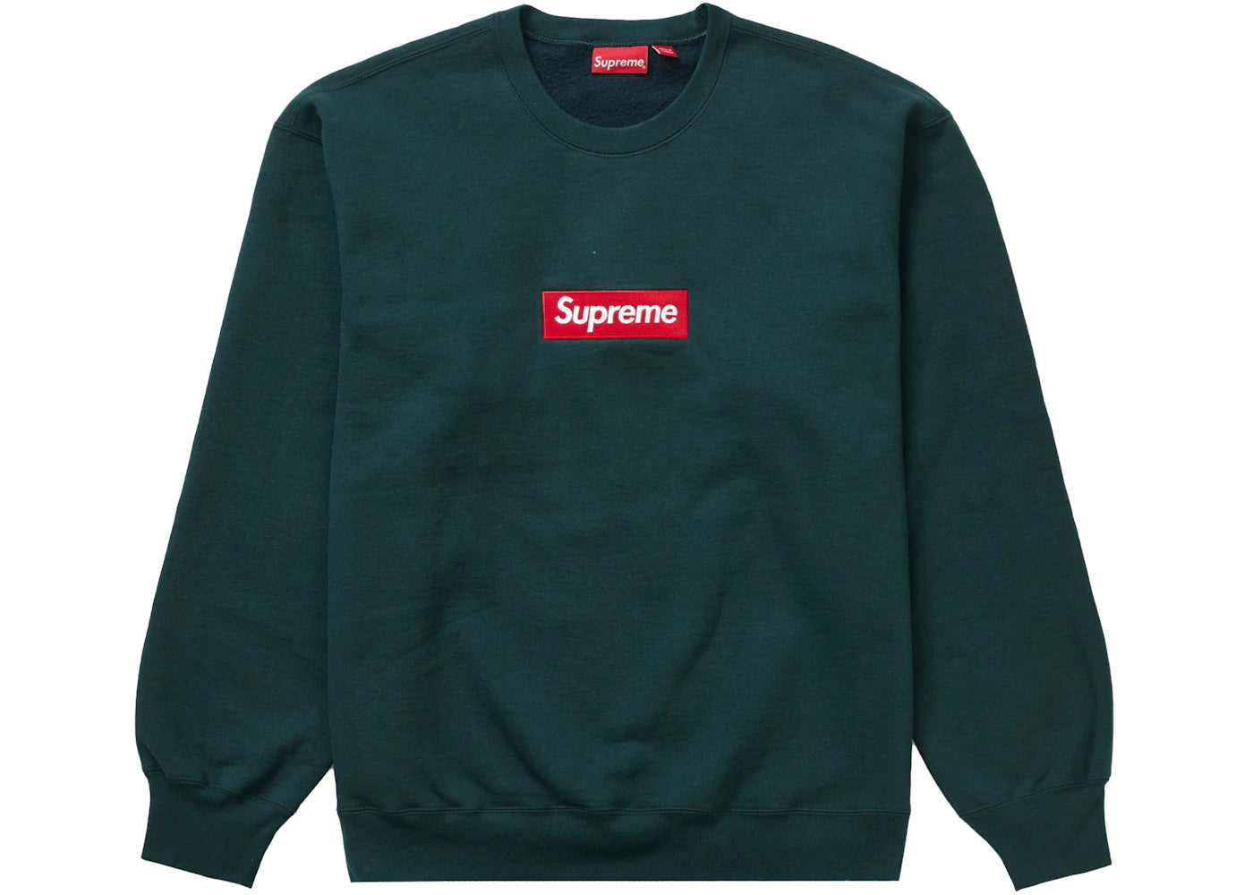 Supreme Box Logo Crewneck (FW22)-Dark Pine