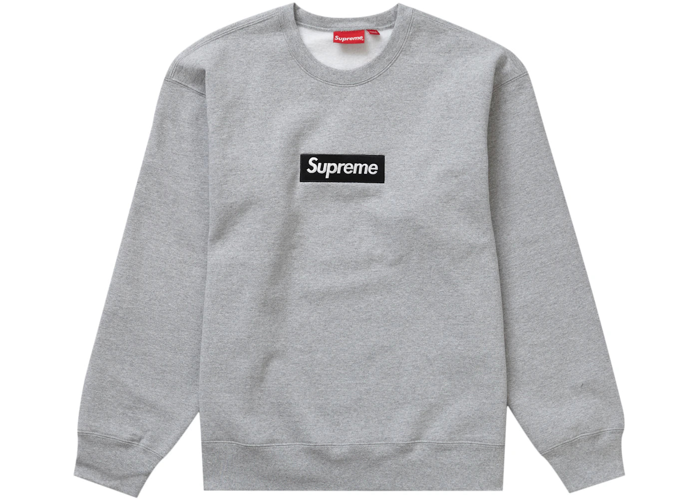 Supreme Box Logo Crewneck (FW22)-Heather Grey