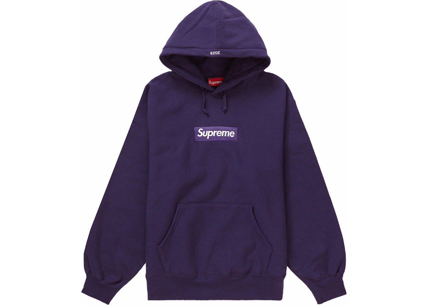 Supreme Box Logo Hooded Sweatshirt (FW23)-Dark Purple