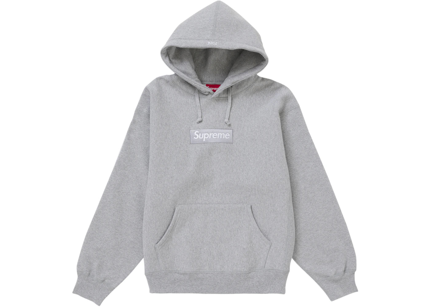 Supreme Box Logo Hooded Sweatshirt Sweatshirt (FW24)-Heather Grey