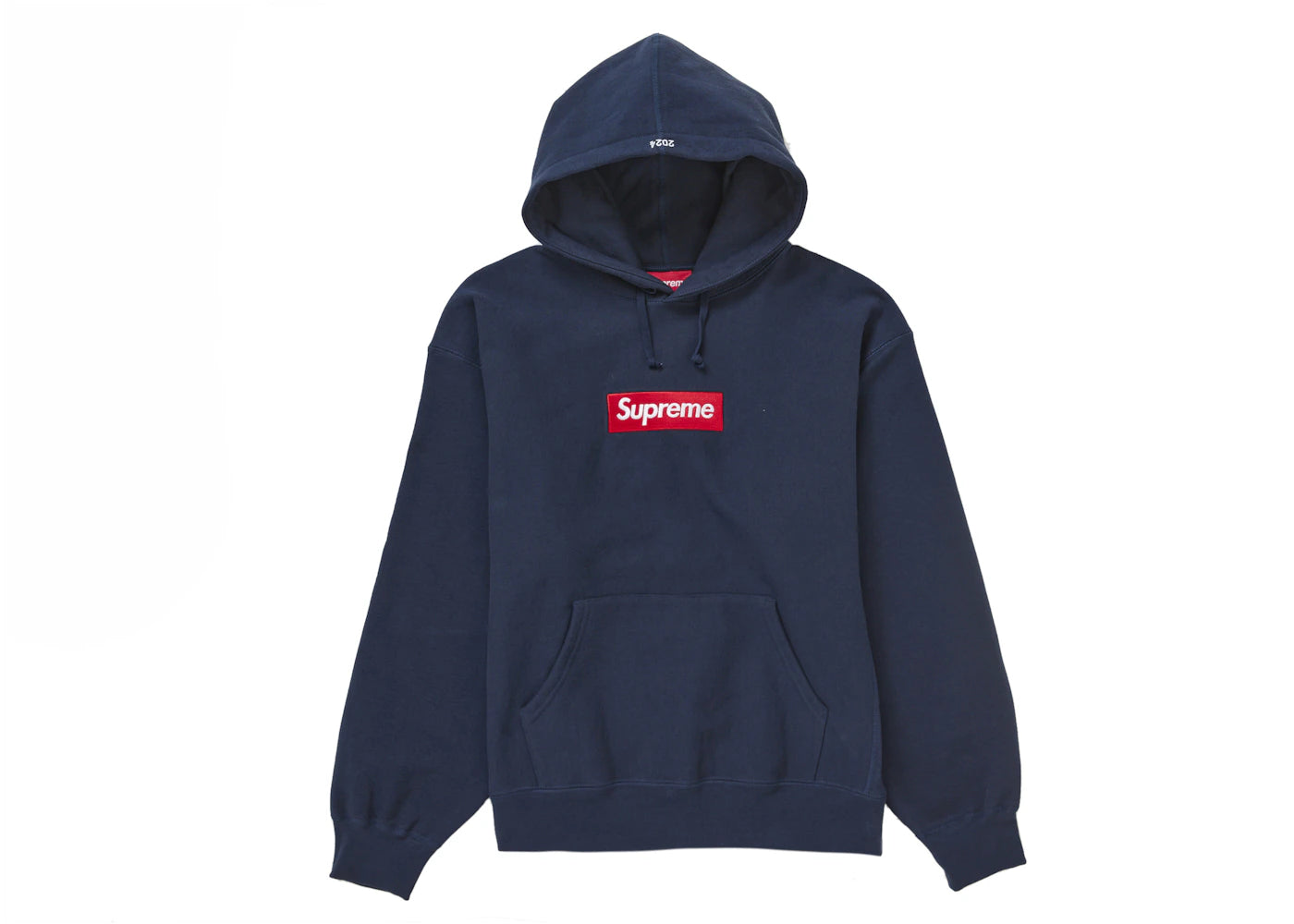 Supreme Box Logo Hooded Sweatshirt Sweatshirt (FW24)-Navy