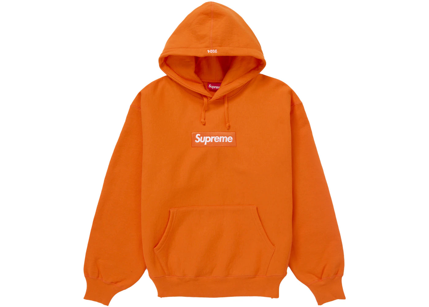 Supreme Box Logo Hooded Sweatshirt Sweatshirt (FW24)-Dark Orange
