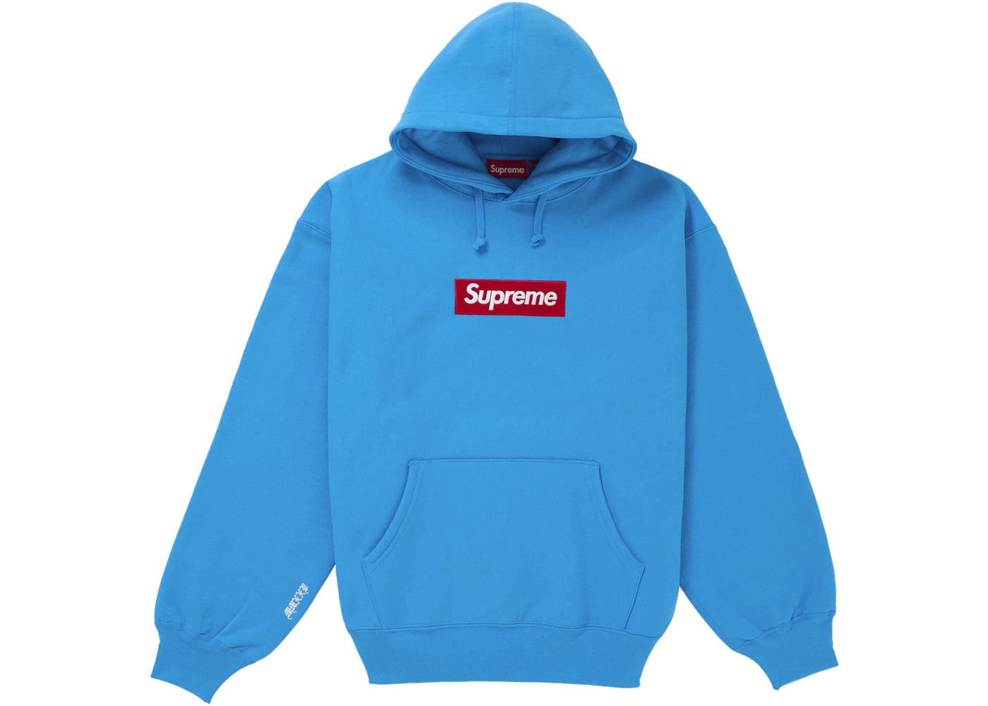 Supreme Box Logo Hooded Sweatshirt  Cyan