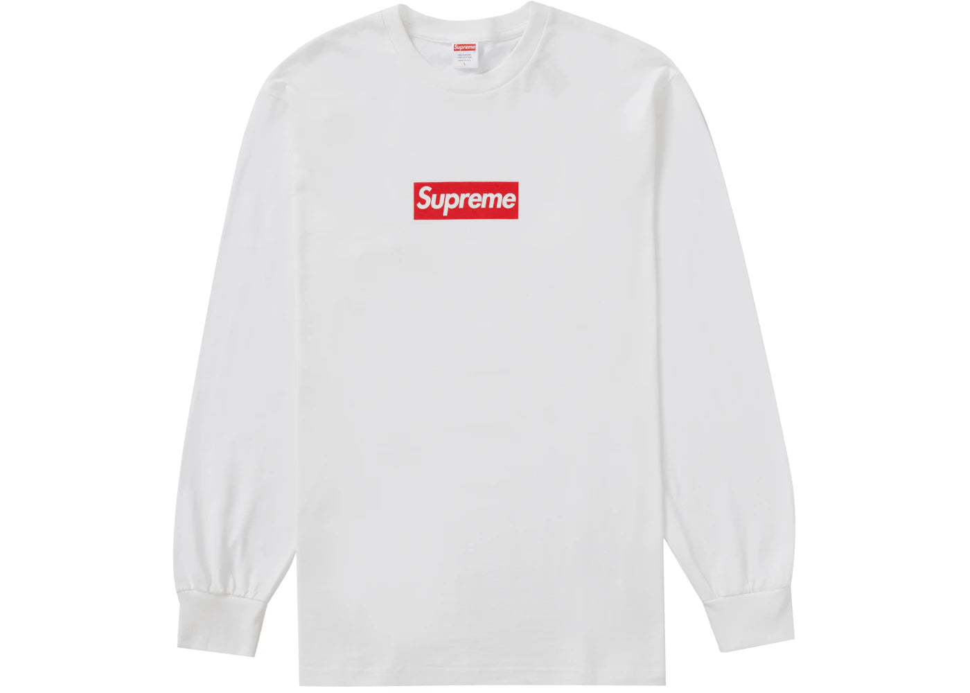 Supreme Box Logo L/S Tee-White