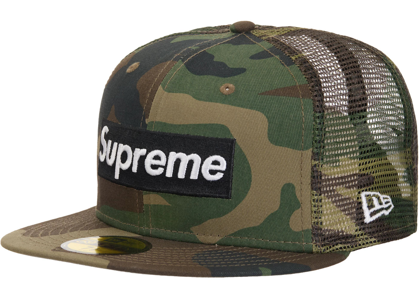 Supreme Box Logo Mesh Back New Era Cap (SS24)-Camo