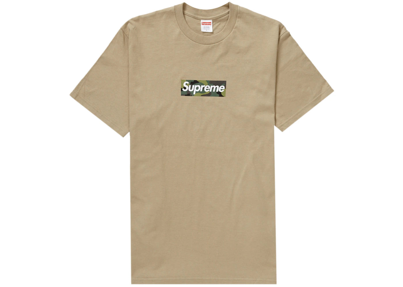 Supreme Box Logo Tee (FW23)-Khaki