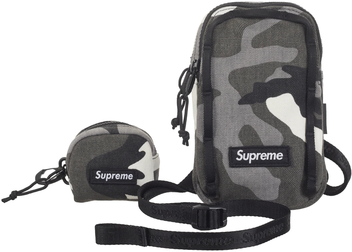 Supreme Camera Bag + Mini Pouch-Snow Camo