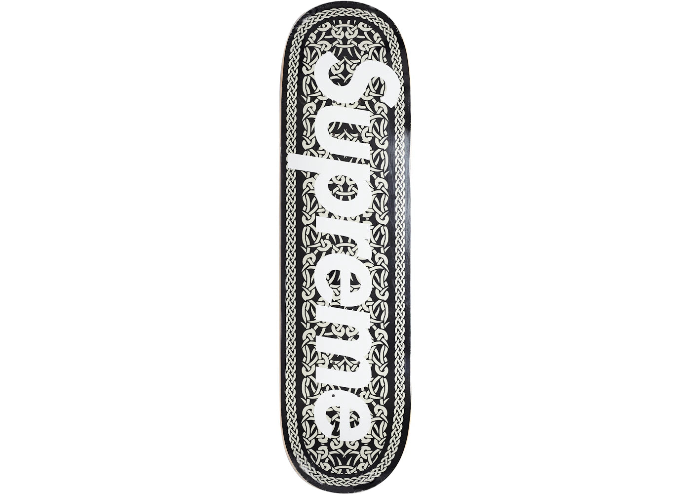 Supreme Celtic Knot Skateboard Deck Black - main view