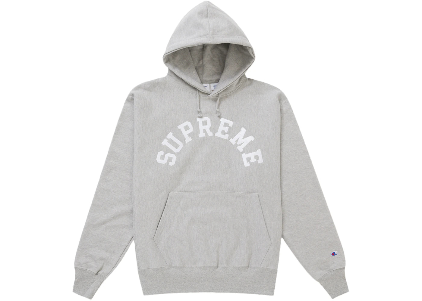 Supreme Champion Hooded Sweatshirt (SS25)-Heather Grey