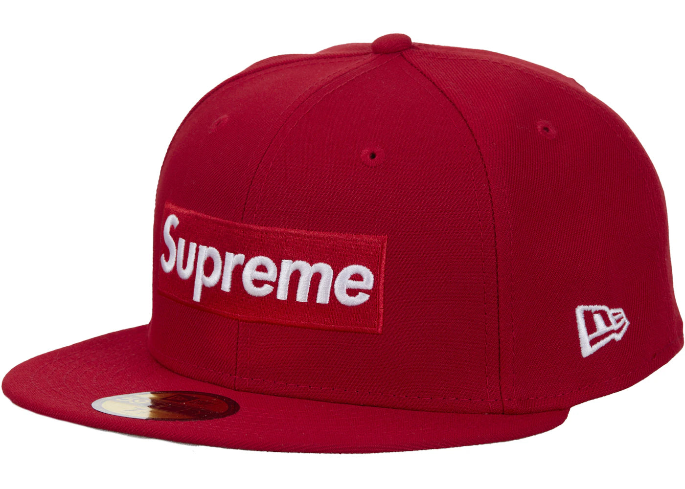 Casquette New Era 59Fifty rouge avec logo Supreme Championship Box Logo