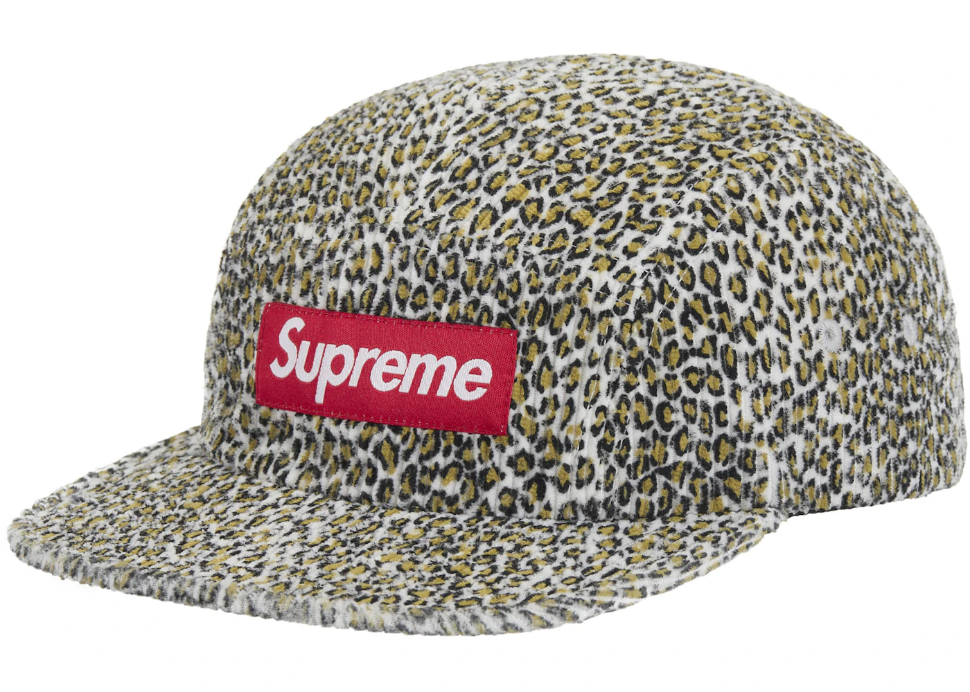 Supreme Corduroy Camp Cap  Leopard