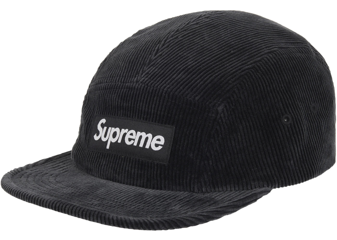 Supreme Corduroy Camp Cap  Black