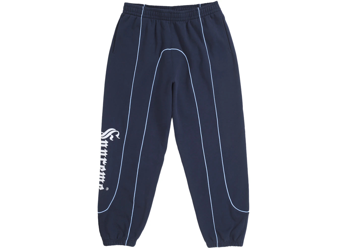 Supreme Curve Piping Sweatpant-Navy