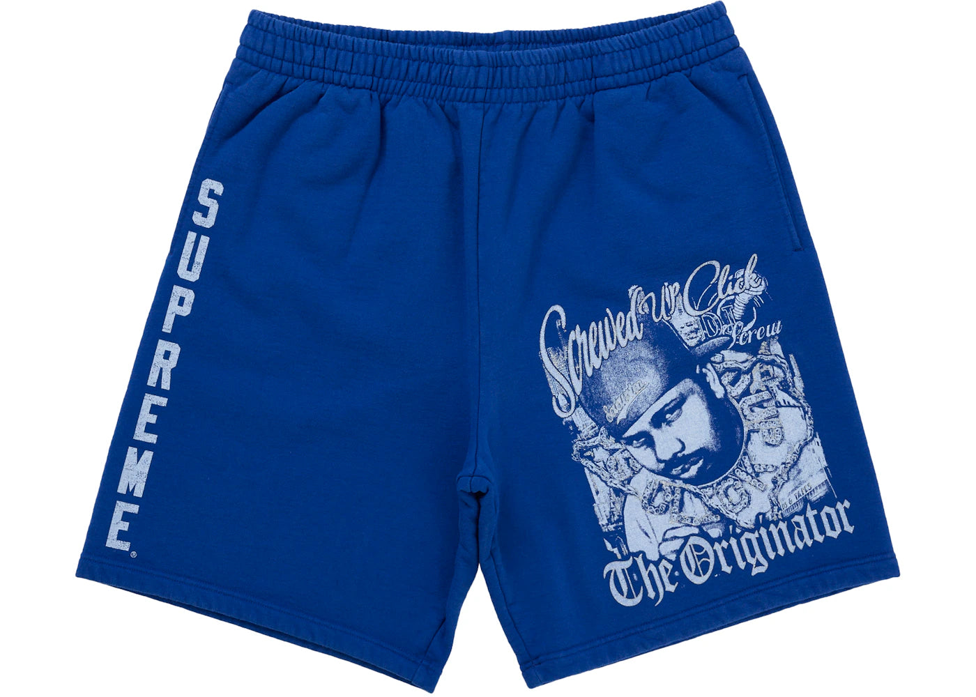 Supreme DJ Screw Sweatshort Blue
