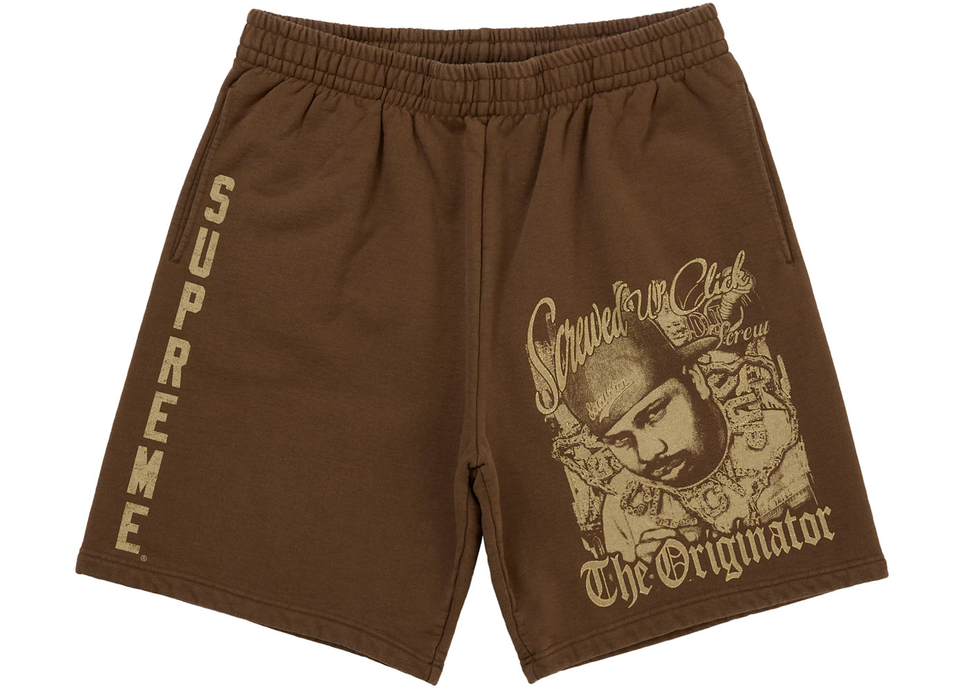 Supreme DJ Screw Sweatshort Brown