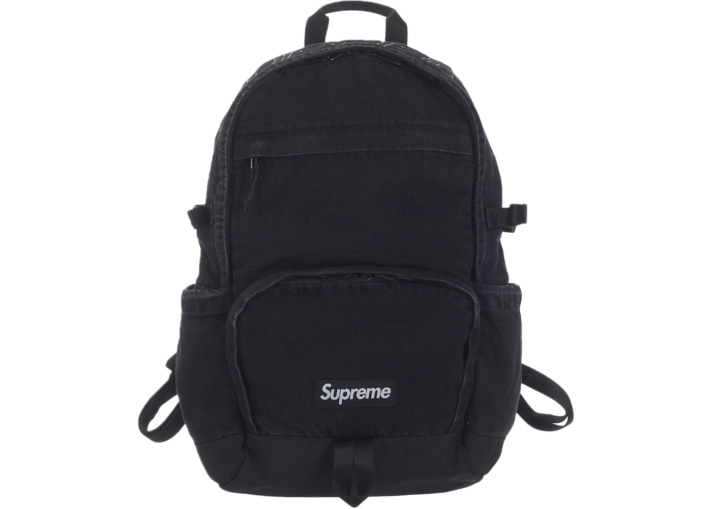 Supreme Denim Backpack Black - main view