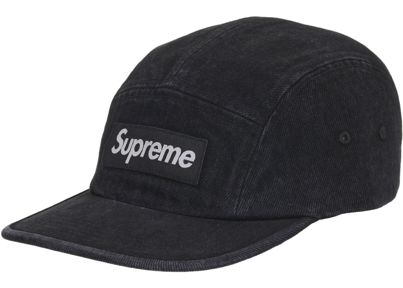 Supreme Denim Camp Cap (SS25)-Black