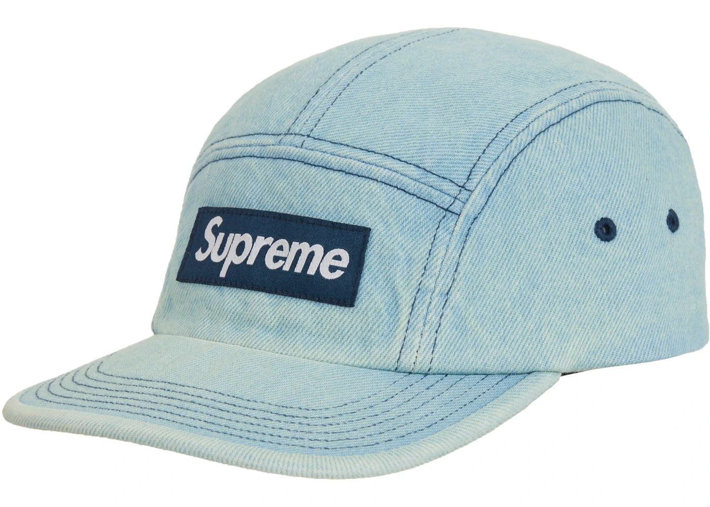 Supreme Denim Camp Cap  Blue