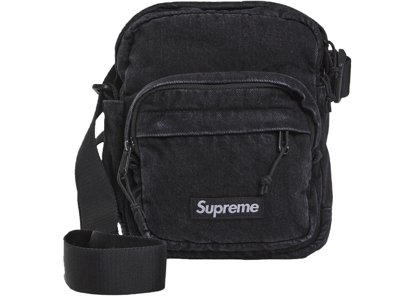 Supreme Denim Shoulder Bag-Black