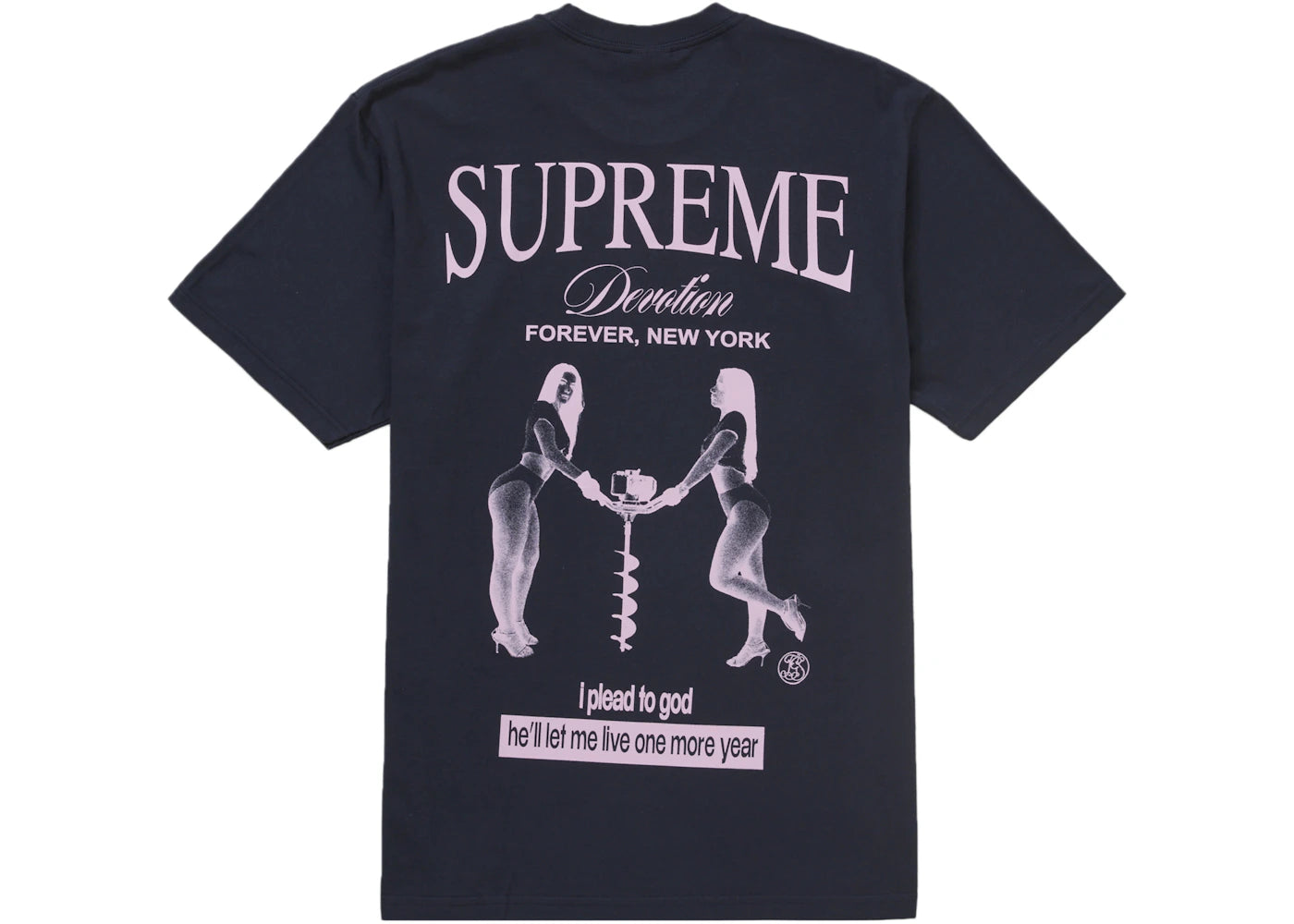 Supreme Devotion Tee-Navy