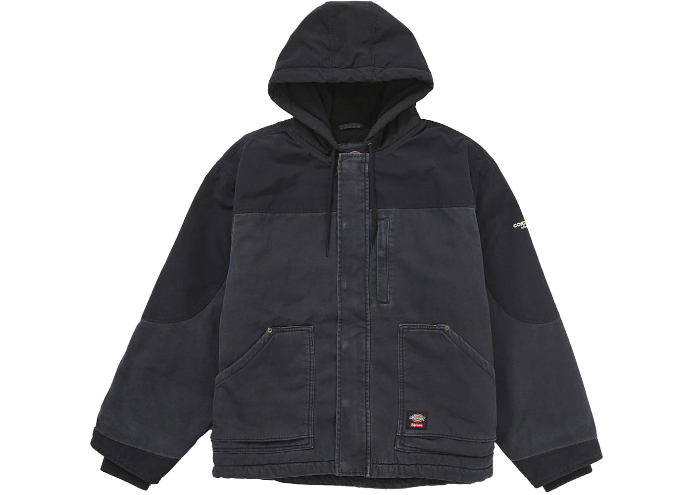 Supreme Dickies Cordura Hooded Work Jacket-Black Denim