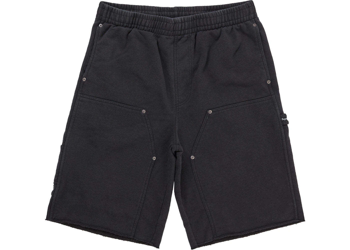 Supreme Double Knee Painter Sweatshort Black
