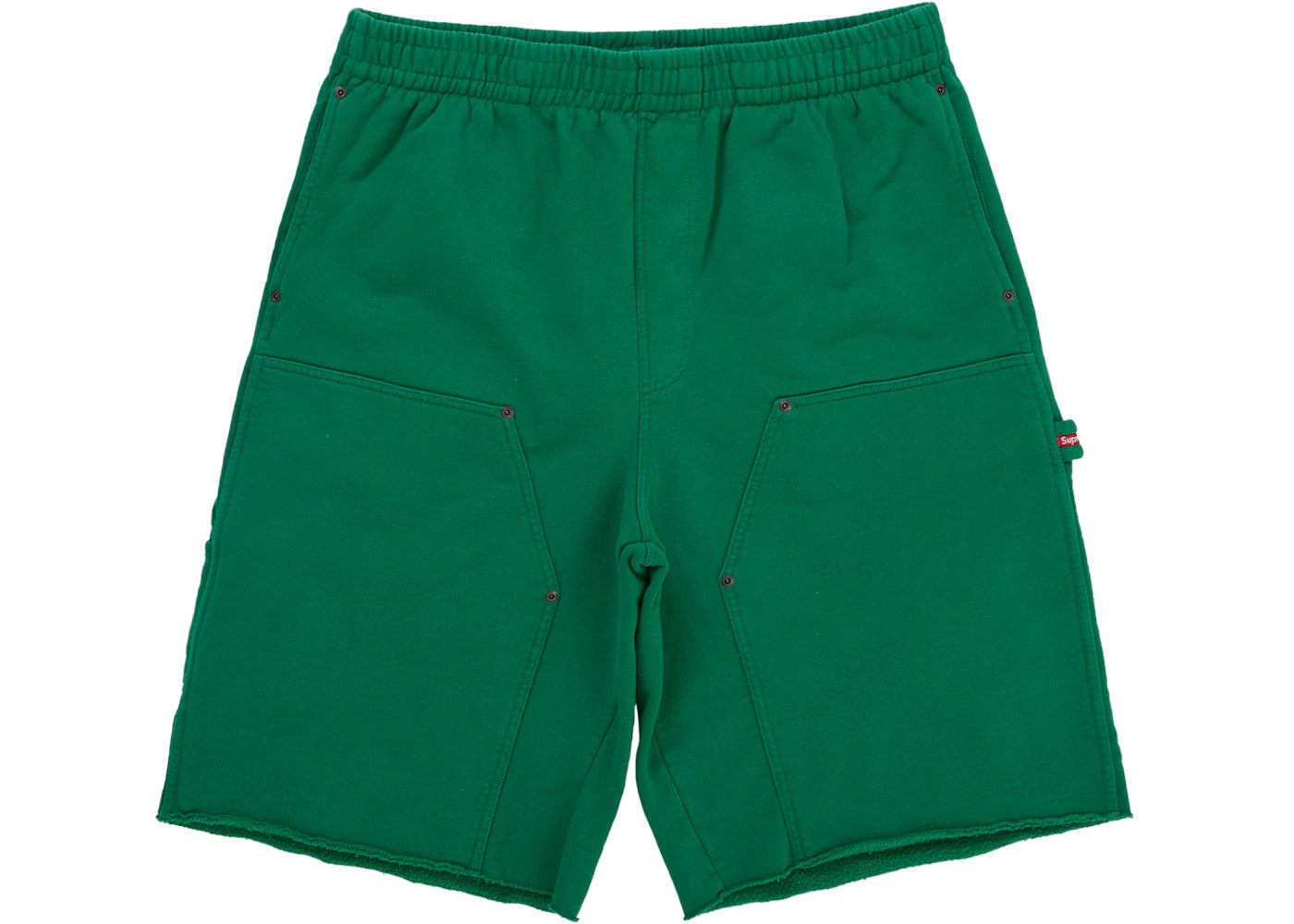 Supreme Double Knee Painter Sweatshort Green