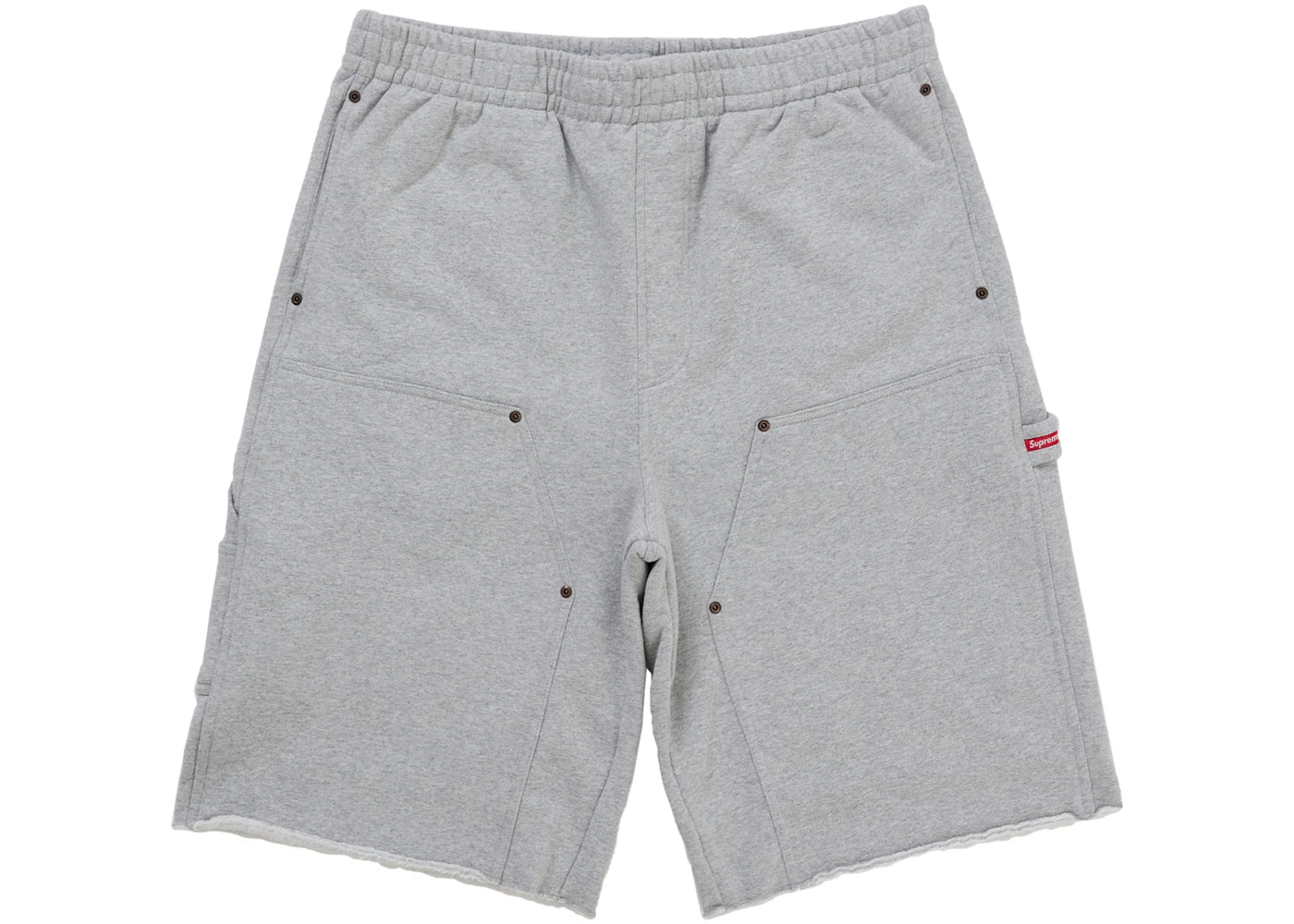 Supreme Double Knee Painter Sweatshort Grey