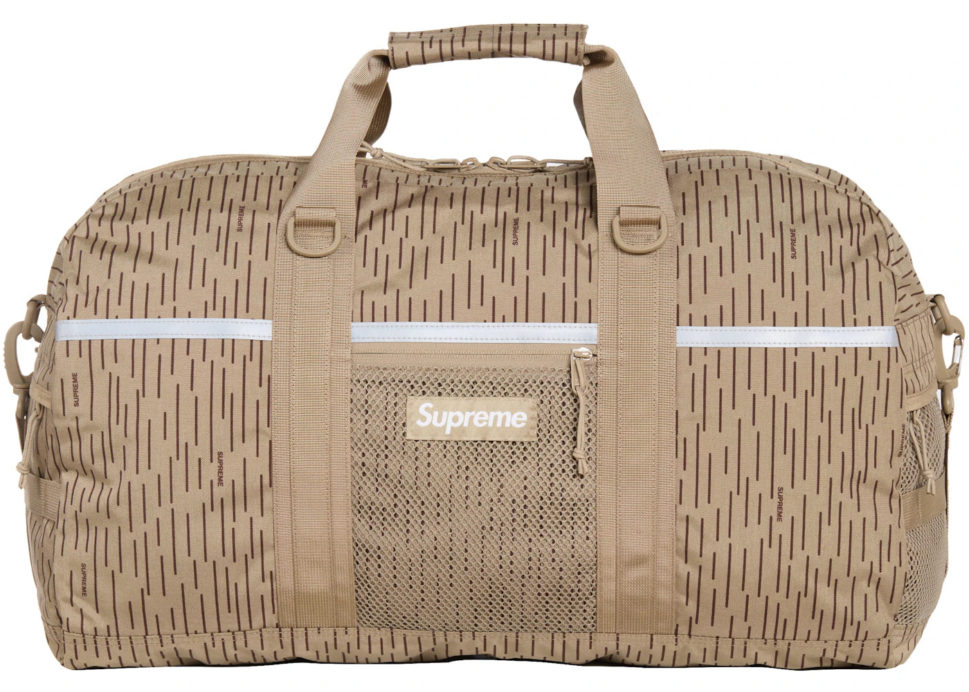 Supreme Duffle Bag (FW24)-Tan Raindrop