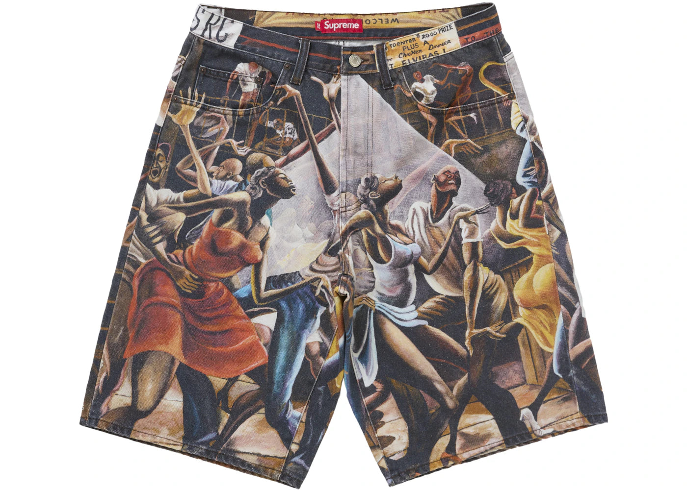 Short en jean baggy Supreme Ernie Barnes pour la danse
