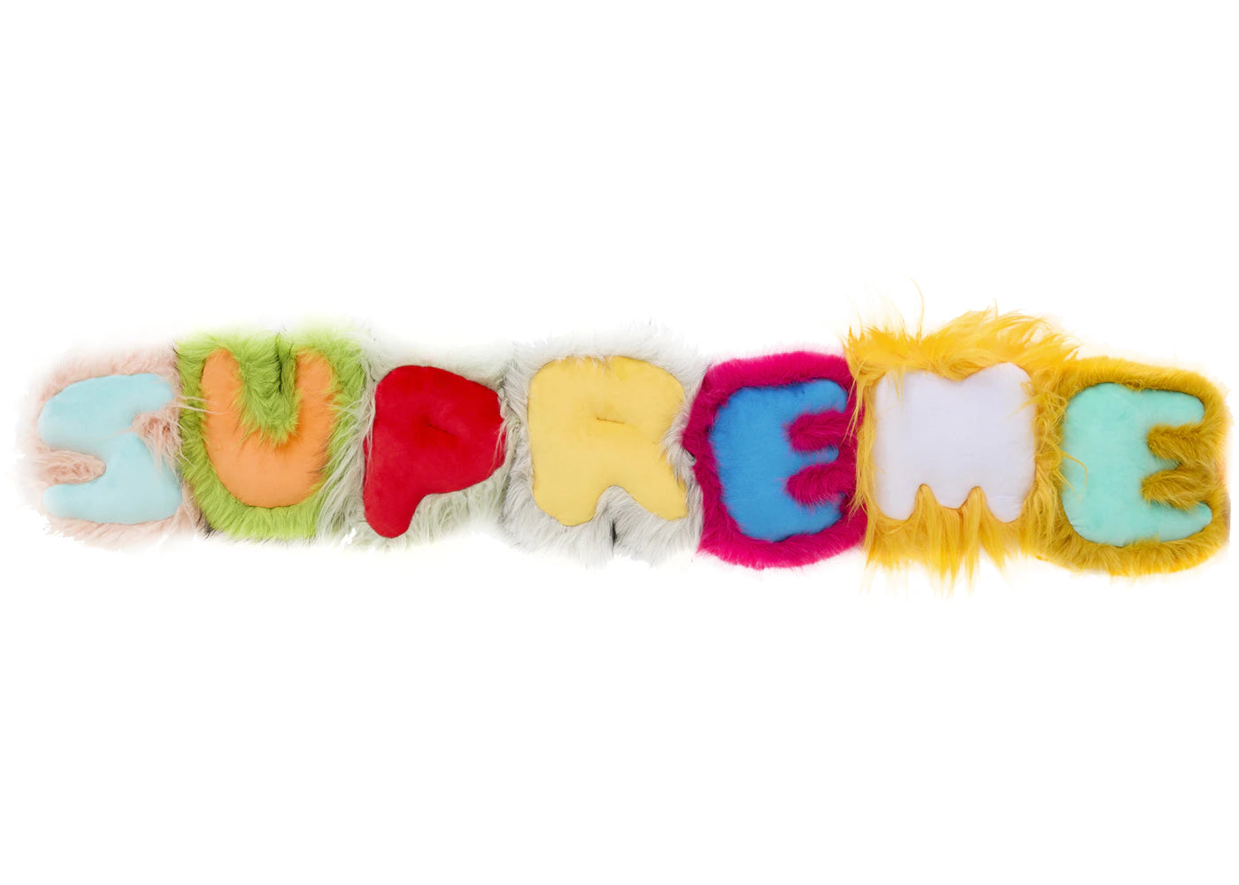 Supreme Faux Fur Pillow Multicolor