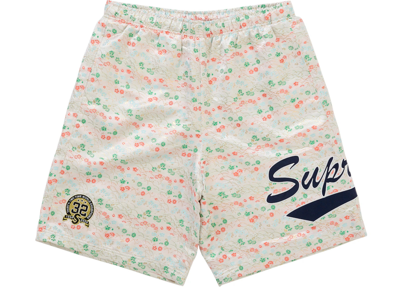 Supreme Floral Jacquard Short White