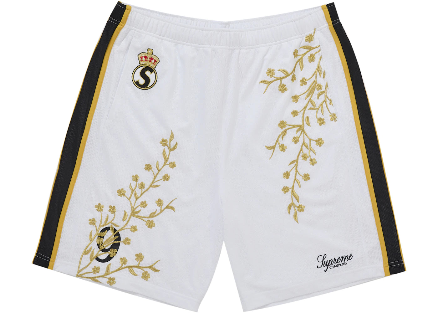 Supreme Floral Soccer Short White